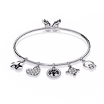 Load image into Gallery viewer, Lab Diamond Charms Bracelet – Symbols of Love, Life &amp; Endless Possibilities