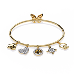 Load image into Gallery viewer, Lab Diamond Charms Bracelet – Symbols of Love, Life &amp; Endless Possibilities