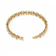 Blooming Marquise & Round Lab Diamond Bracelet — 6.50ct Total, D–F Color, VVS–VS Clarity, 18K Gold