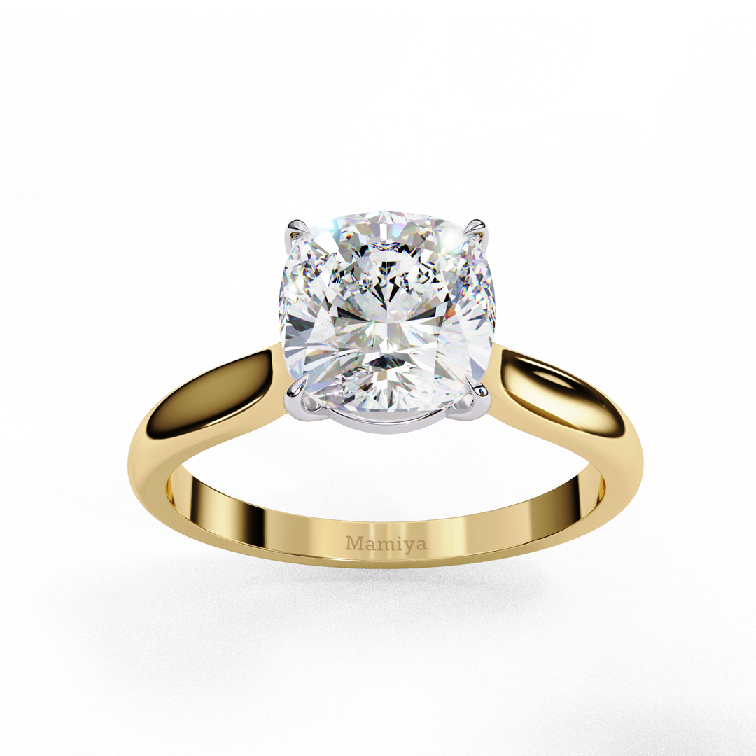 Cushion Cut Solitaire Engagement Ring