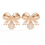 Load image into Gallery viewer, Mamiya Diamonds – Eternal Knot Lab Diamond Earrings with 18K Gold