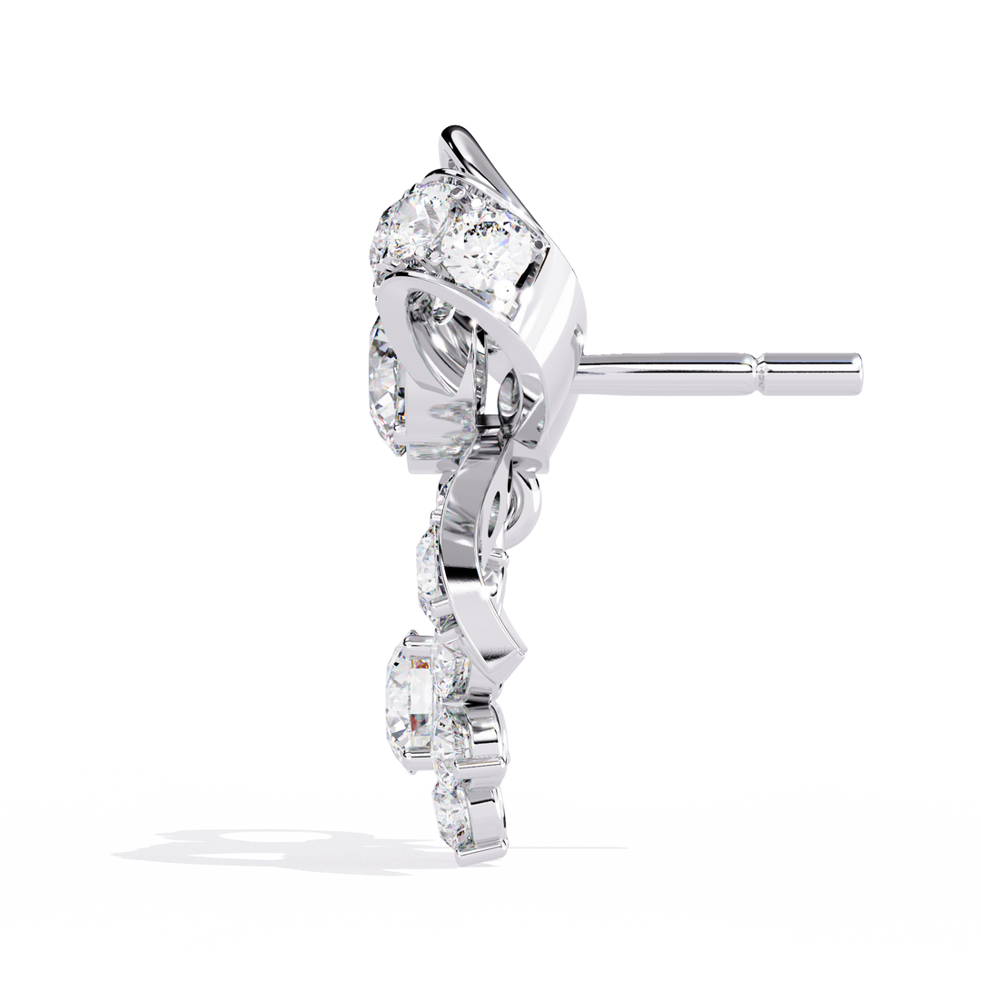 Mamiya Diamonds – Eternal Knot Lab Diamond Earrings with 18K Gold