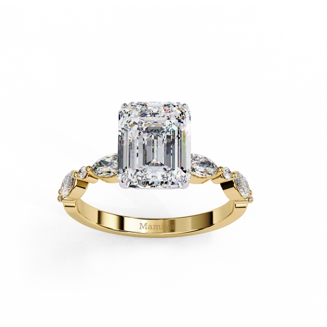 Emerald Cut Diamond Engagement Ring