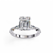 Emerald Cut Diamond Engagement Ring