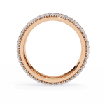 Load image into Gallery viewer, Full Pavée Lab-Grown Diamond Eternity Ring – Wide Band | 18K Gold