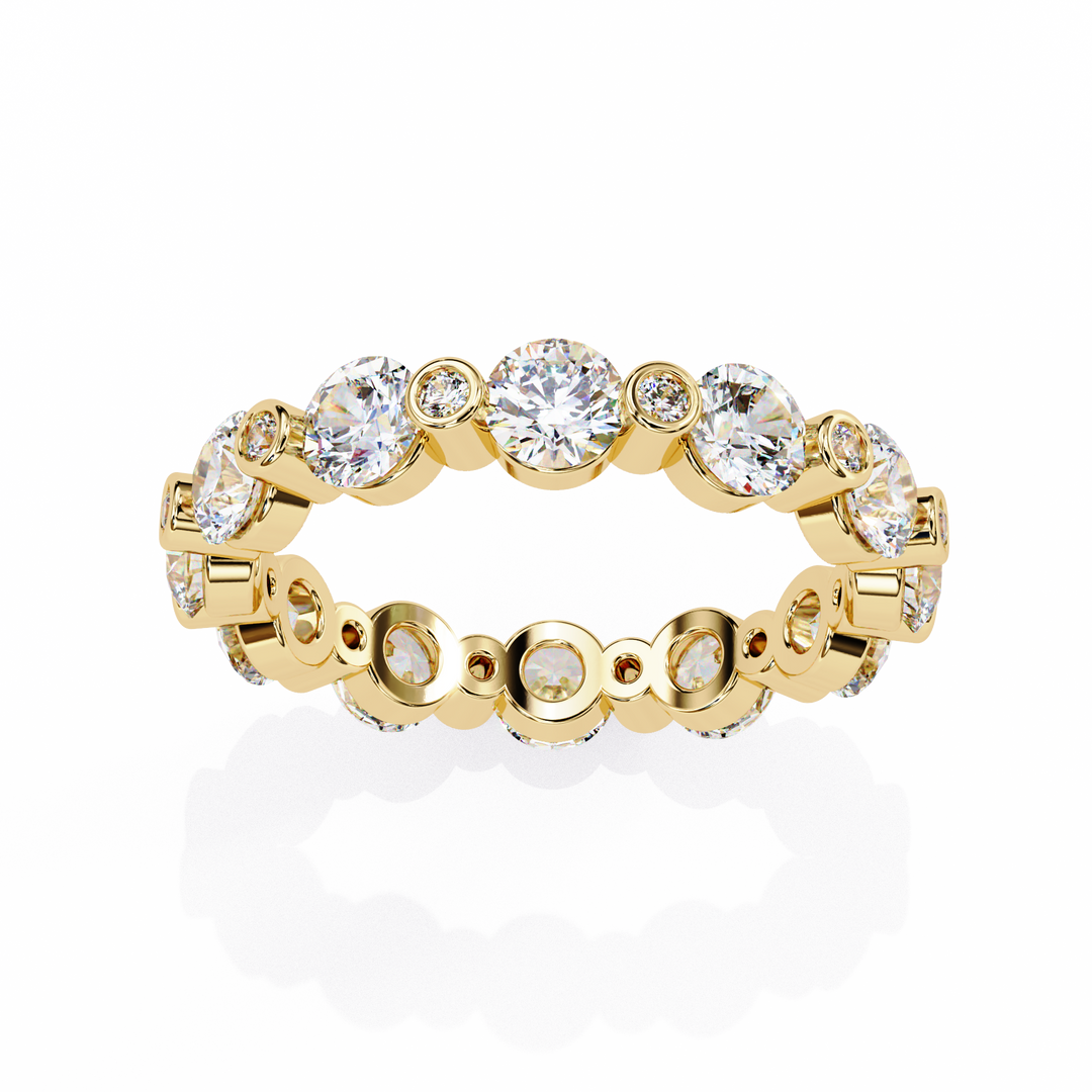 💎 Full Eternity Lab-Grown Diamond Ring – 2.65ct | 18K Gold