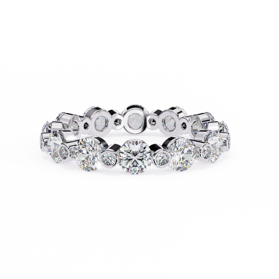 💎 Full Eternity Lab-Grown Diamond Ring – 2.65ct | 18K Gold