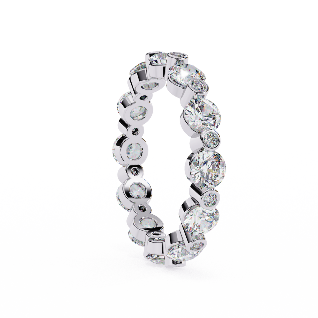 💎 Full Eternity Lab-Grown Diamond Ring – 2.65ct | 18K Gold