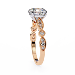 Load image into Gallery viewer, 2.50CT Cushion Cut Lab Diamond Engagement Ring in 18K Gold | VVS2 Clarity | F Color