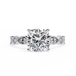 Load image into Gallery viewer, 2.50CT Cushion Cut Lab Diamond Engagement Ring in 18K Gold | VVS2 Clarity | F Color