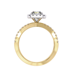 Load image into Gallery viewer, Exquisite 1.90CT Radiant Cut Lab Diamond Halo Ring in 18K Gold | VVS2 • E Color
