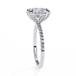 Load image into Gallery viewer, 2.50 Carat Princess Diamond Ring – VVS2, F Color | Round Diamond Accents in Gold