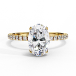 Load image into Gallery viewer, ✨ The Royale Élise — 2.00CT Oval Lab Grown Diamond Ring in 18K Gold