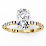 Load image into Gallery viewer, ✨ The Royale Élise — 2.00CT Oval Lab Grown Diamond Ring in 18K Gold