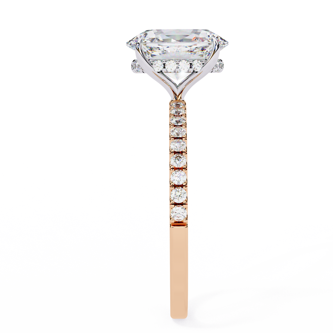 ✨ The Royale Élise — 2.00CT Oval Lab Grown Diamond Ring in 18K Gold