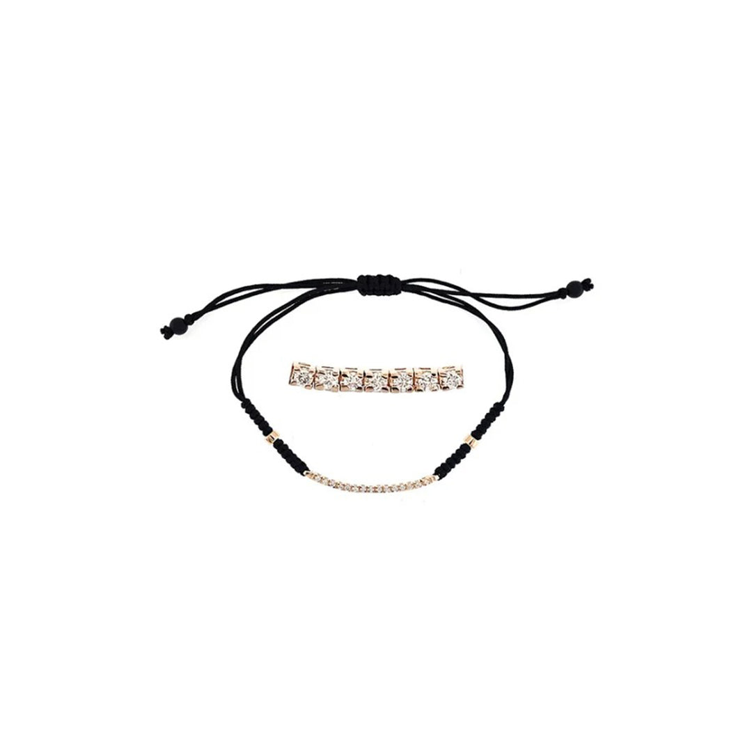 Black Tan Diamond Bracelet