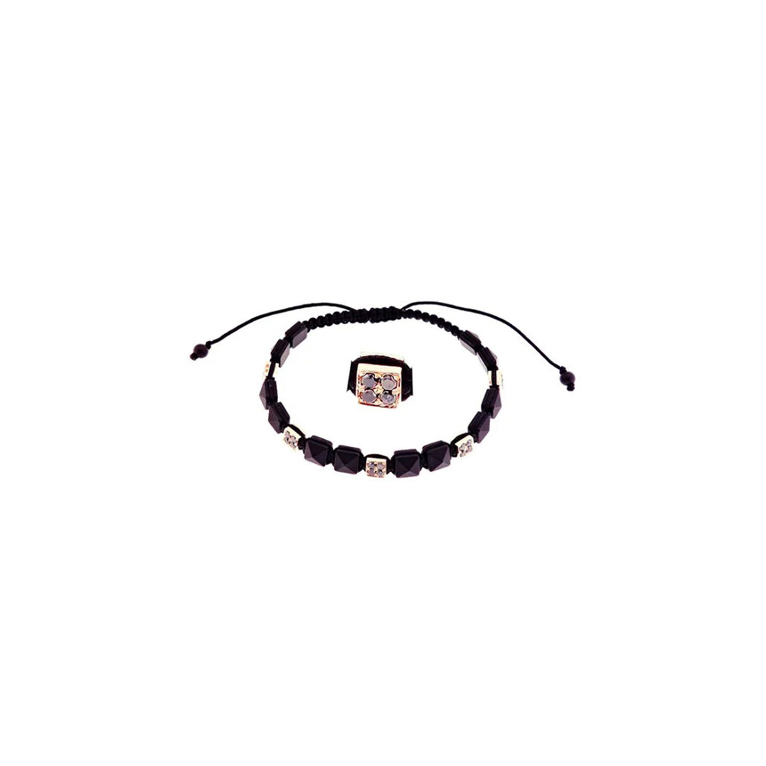 Black Tan Diamond Bracelet