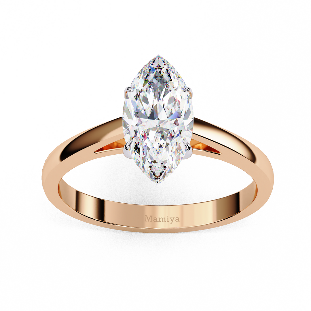 Marquise Solitaire Engagement Ring