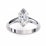 Load image into Gallery viewer, Marquise Solitaire Engagement Ring