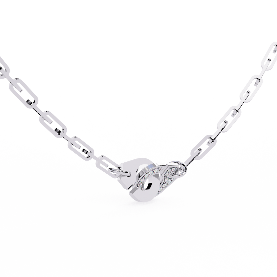 18K Gold Lab Diamond Handcuff Necklace | Modern Luxury Jewelry