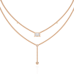Load image into Gallery viewer, 18K Gold Lab Diamond Radiant Cut Y Necklace | Luxury Fine Jewelry