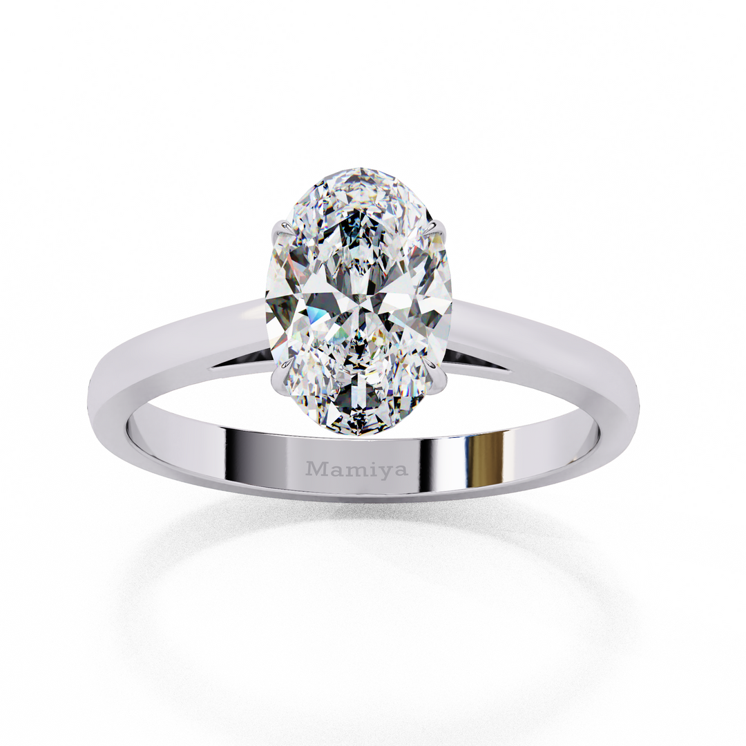 Oval Solitaire Ring