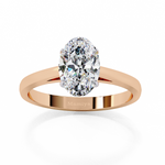 Load image into Gallery viewer, Oval Solitaire Ring