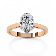 Oval Solitaire Ring