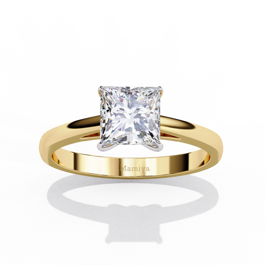 Princess Cut Solitaire Engagement Ring