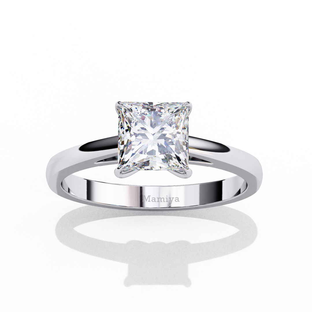 Princess Cut Solitaire Engagement Ring