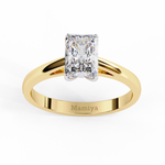 Load image into Gallery viewer, Radiant cut solitaire Ring