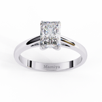 Load image into Gallery viewer, Radiant cut solitaire Ring