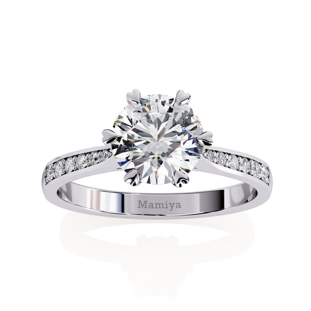 Round Engagement Ring