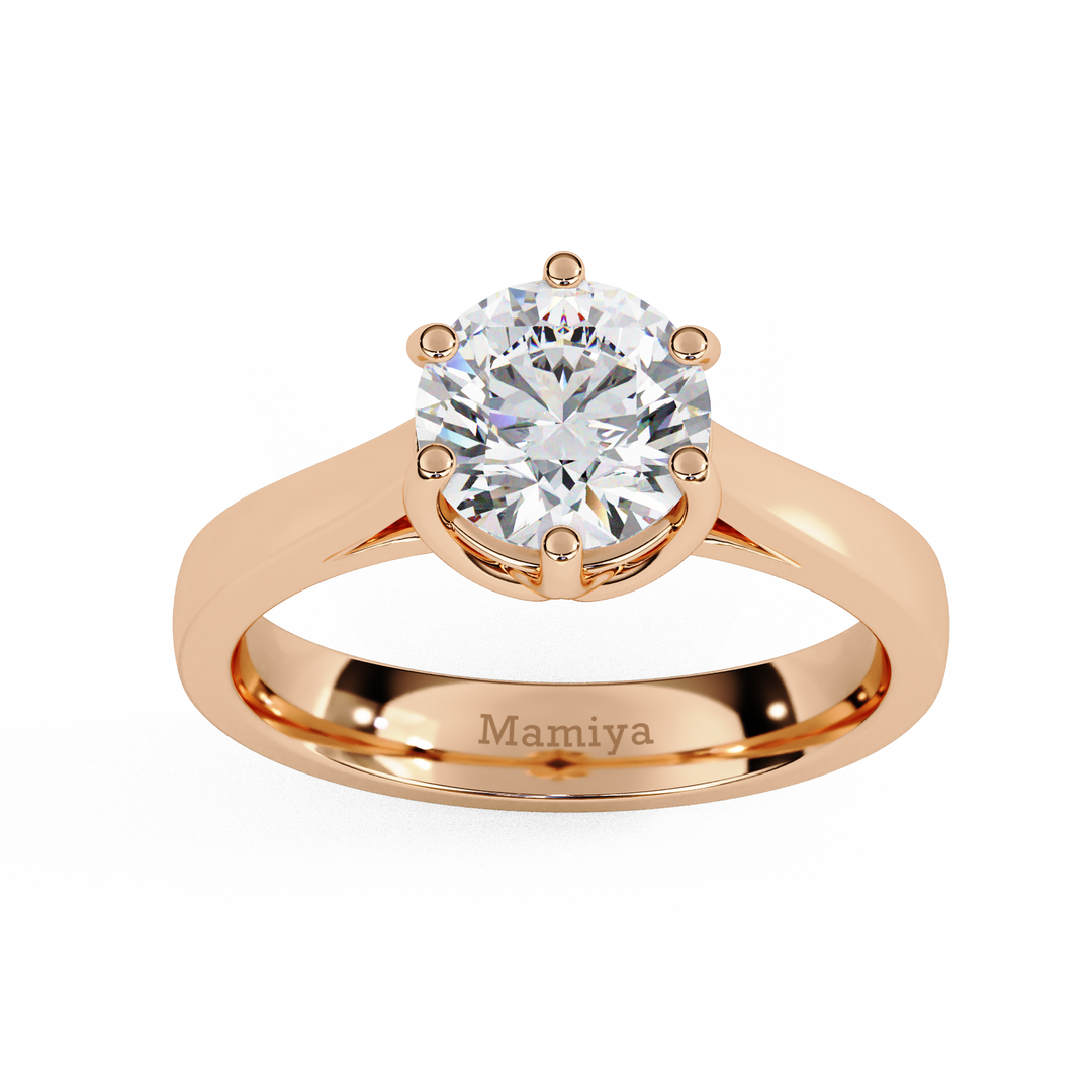 Round Solitaire Engagement Ring