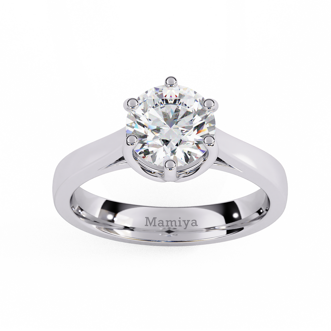 Round Solitaire Engagement Ring