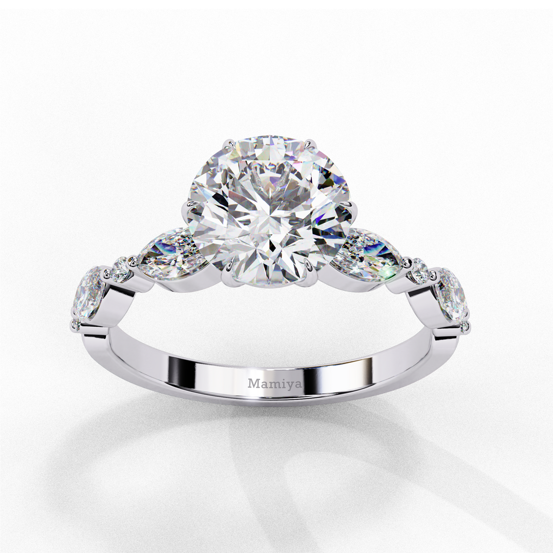 classic five-stone engagement ring with a twist Ring