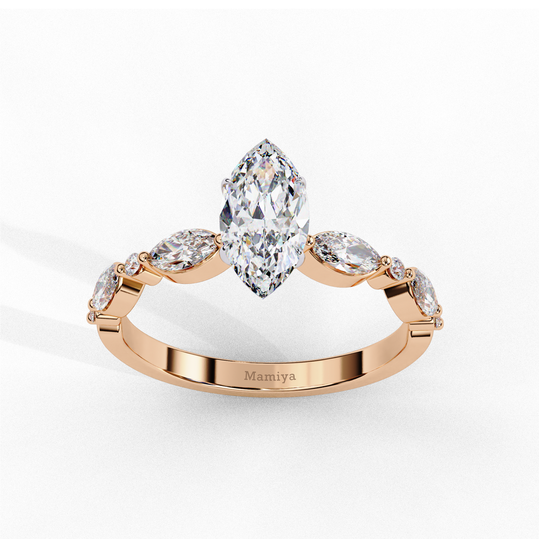 marquise diamond engagement ring