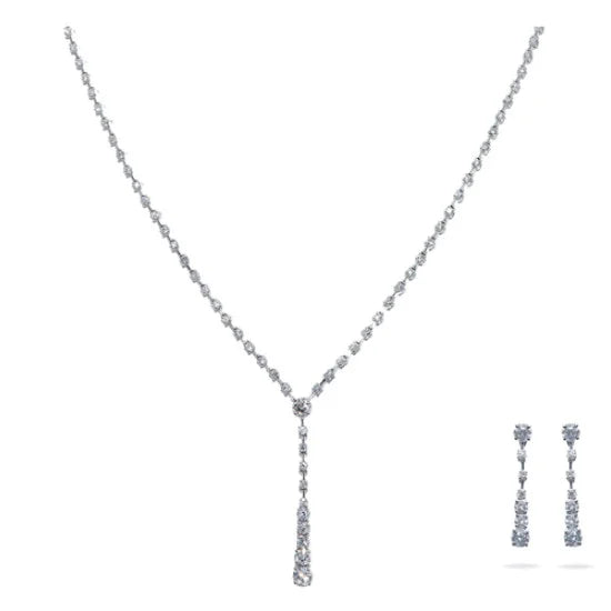 Sandstorm Diamond Half Necklace Set.