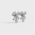 Load and play video in Gallery viewer, Mamiya Diamonds – Eternal Knot Lab Diamond Earrings with 18K Gold