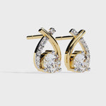 Load and play video in Gallery viewer, Drop Lab Diamond Drop Earrings | VVS–VS D-E-F Diamond Design