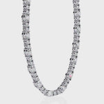 Load and play video in Gallery viewer, Discover our luxurious 18K Gold Lab-Grown Diamond Tennis Necklace featuring 10.61 carats of Oval and Brilliant Round Cut diamonds. Ethically crafted with exceptional brilliance for timeless elegance.