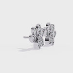 Load and play video in Gallery viewer, Paw Print Lab Diamond Stud Earrings – Playful Luxury in 18K Gold