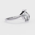 Load and play video in Gallery viewer, Round Cut Diamond Crossover Engagement Ring