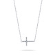 Elegant unique cross diamond necklace 