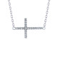 Elegant unique cross diamond necklace 