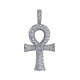 Diamond Ankh Egyptian Cross Pendant