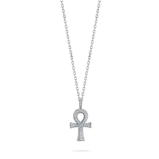 Diamond Ankh Egyptian Cross Pendant | Mamiya Diamonds