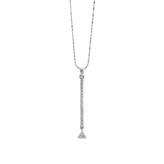 Dangling diamond drop pendant 