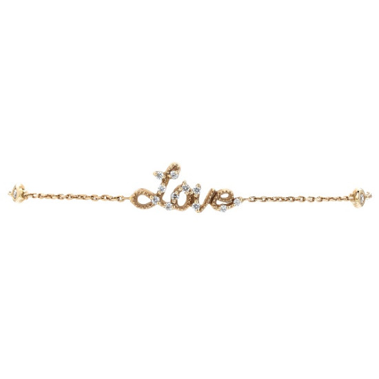 18k Love Diamond Bracelet 