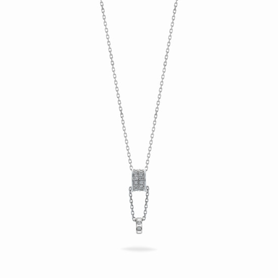 Illusion Setting Diamond Necklace 